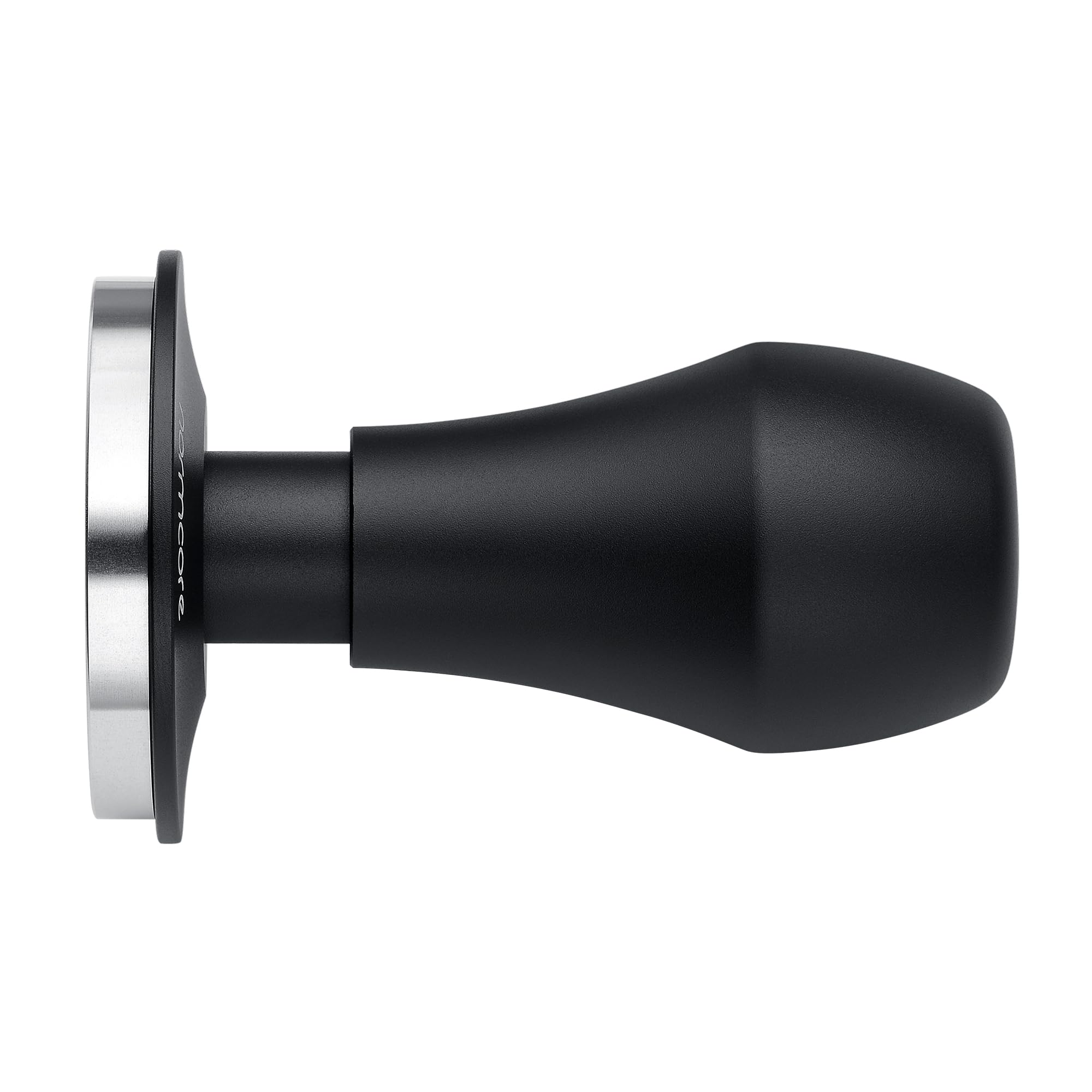 Normcore Pressino per caffè V4.1 da 58 mm con feedback a scatto, design autolivellante a molla, base piatta in acciaio inossidabile 304 per portafiltri da 58 mm, manico in alluminio anodizzato nero