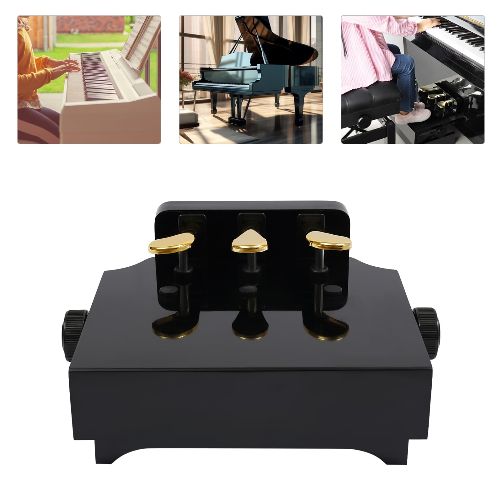 Banco extensor de pedal para piano, elevador de pedal infantil, taburete de pedal infantil, adecuado para niños de 4 a 12 años, piano vertical, piano electrónico