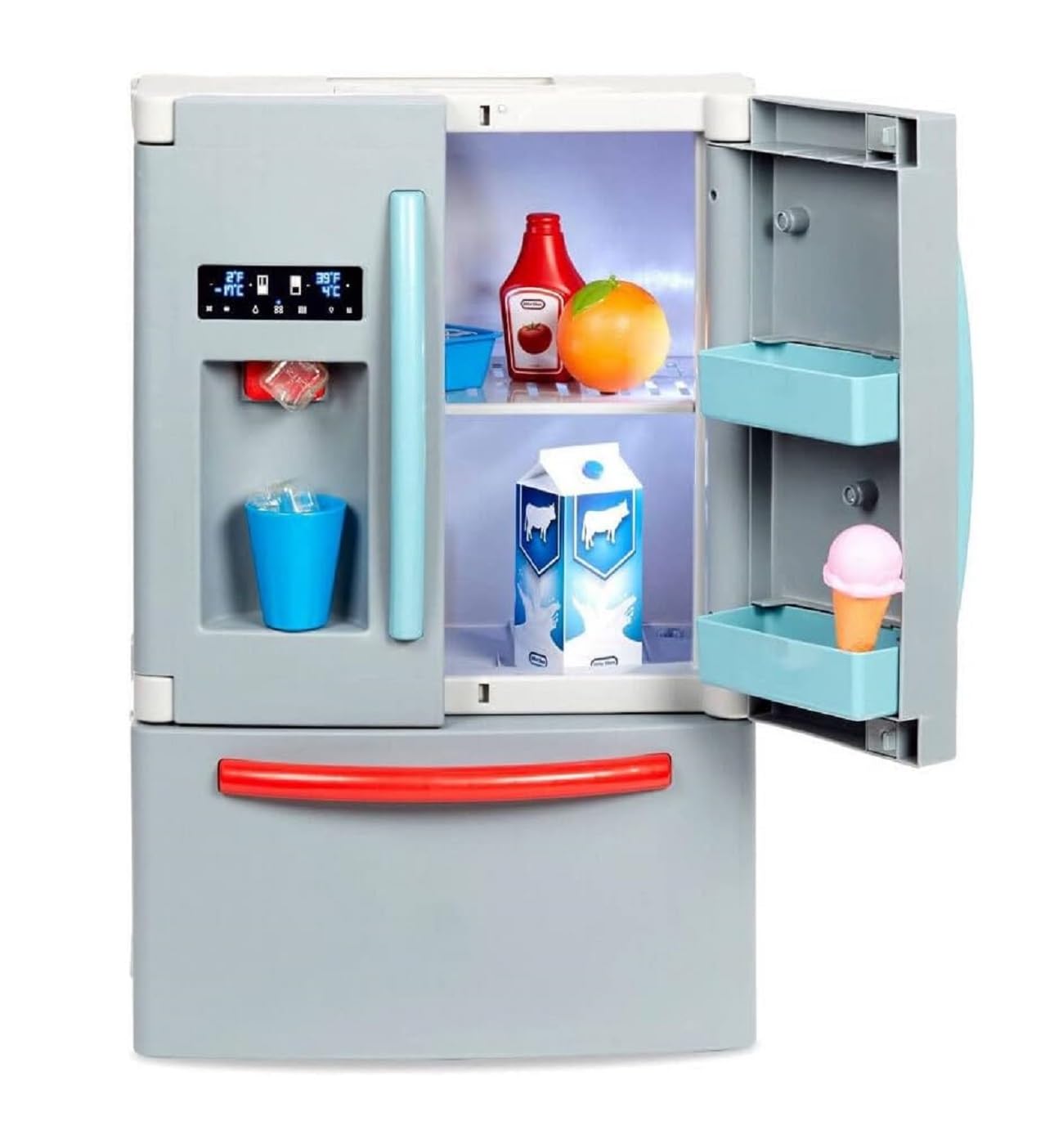 Little tikes erster Kühlschrank – Interaktiver und realistischer Kühlschrank – Mit Licht und Geräuschen – Spielzeug-Kühlschrank für Kinder