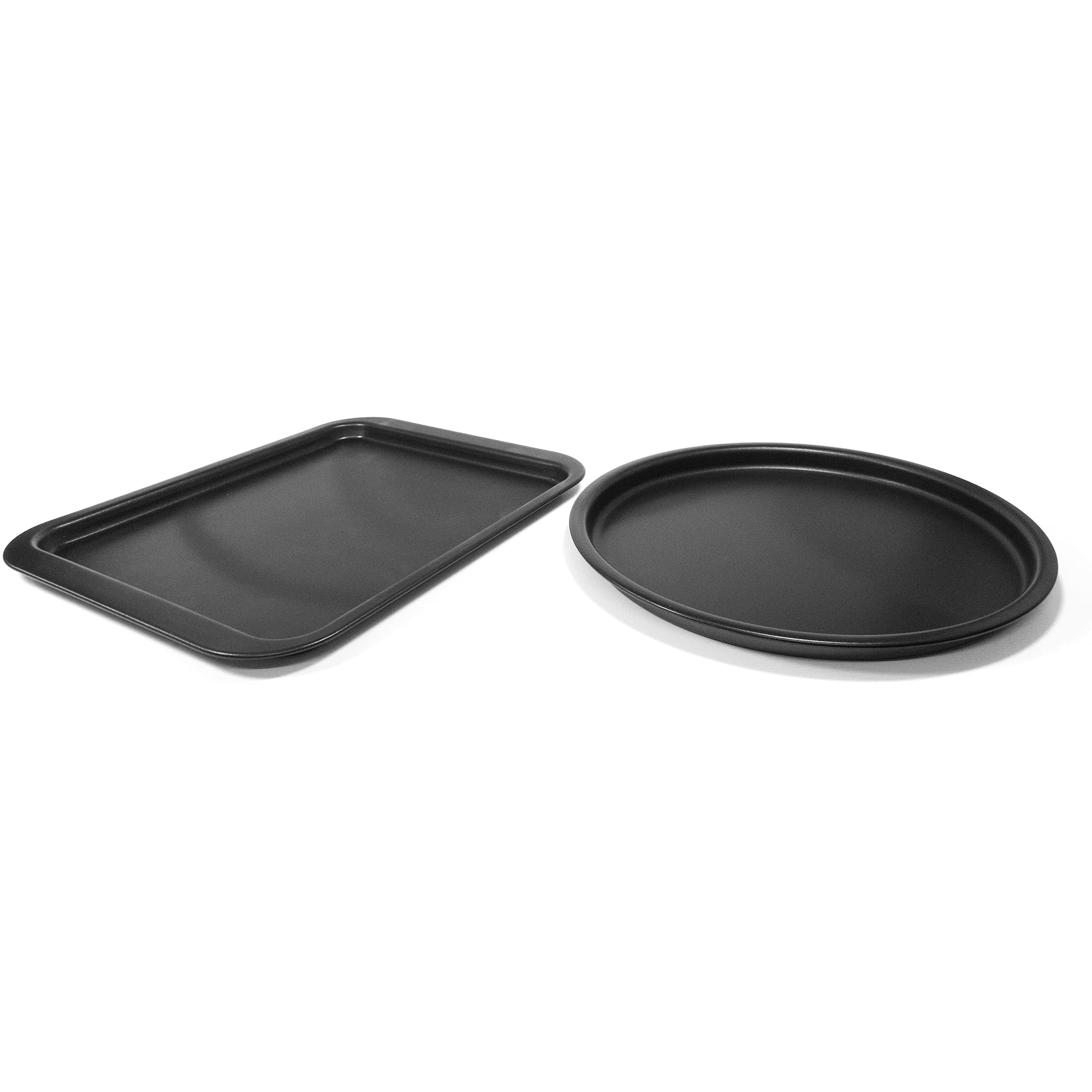 Moneta Eden - Juego de pizza y bandeja baja de aluminio reciclado de latas, 100% fabricado en Italia