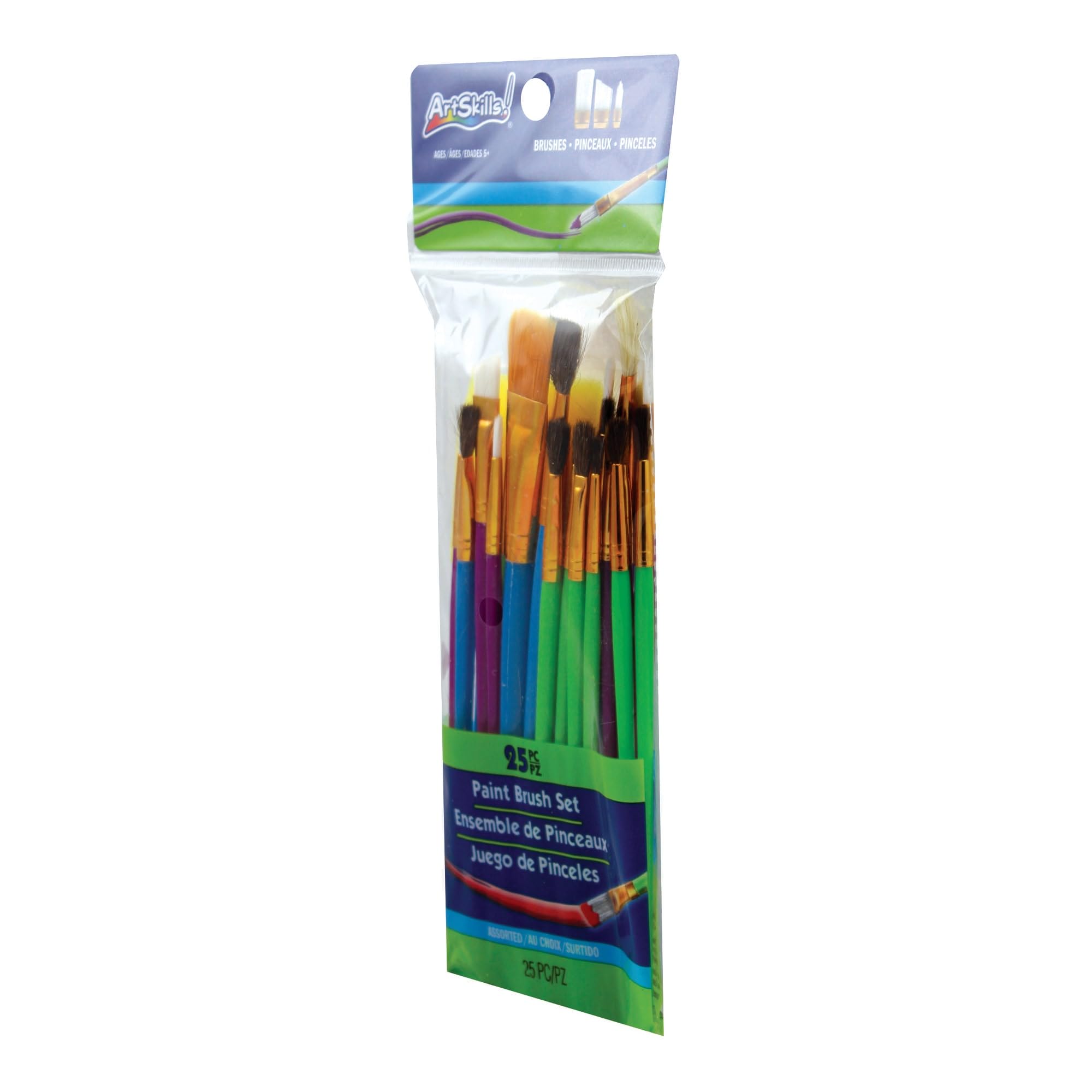 Artskills PA-1986 zestaw pędzli, wielokolorowy, 25 sztuk