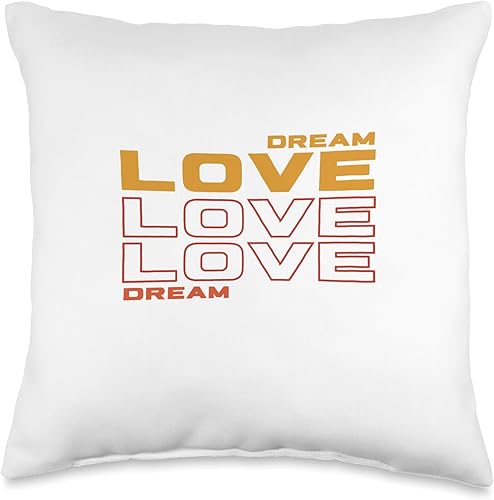 Idealistic and Sentimental Gift - To love love Dream-Gift for Those Who Love Love & Peace Throw Pillow, 16x16, Multicolor disponible en Yaxa Guatemala