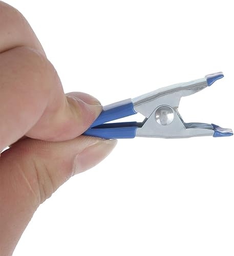 Miniatura 10 de 100 uds. Abrazaderas de metal de resorte de 2 pulgadas al por mayor a granel - todo negro