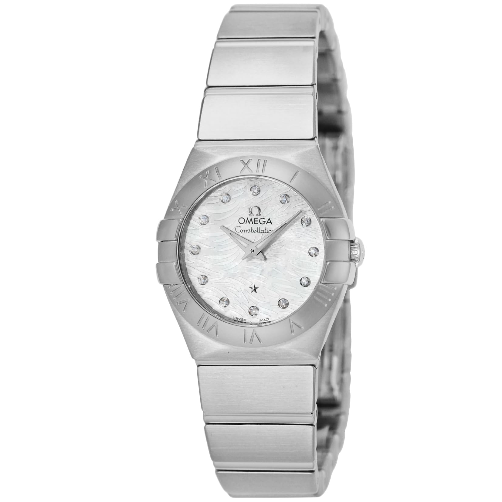 OMEGA Omega 123.10.24.60.55.004, white pearl, Bracelet Type