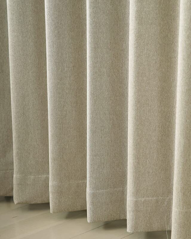 Amazon｜遮光カーテン 遮光2級 8362ベージュBE 幅100x丈178cm2枚組 100