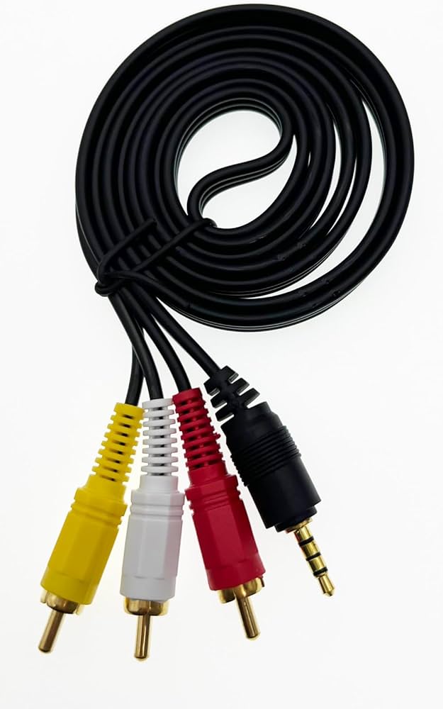 Amazon | Hjiopkul 4.5メートル3.5mm ミニプラグ （オス）to 3RCA