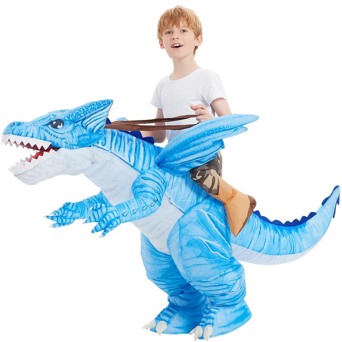 GOOSH Inflatable Dinosaur Halloween Costume for Kids in Three Sizes