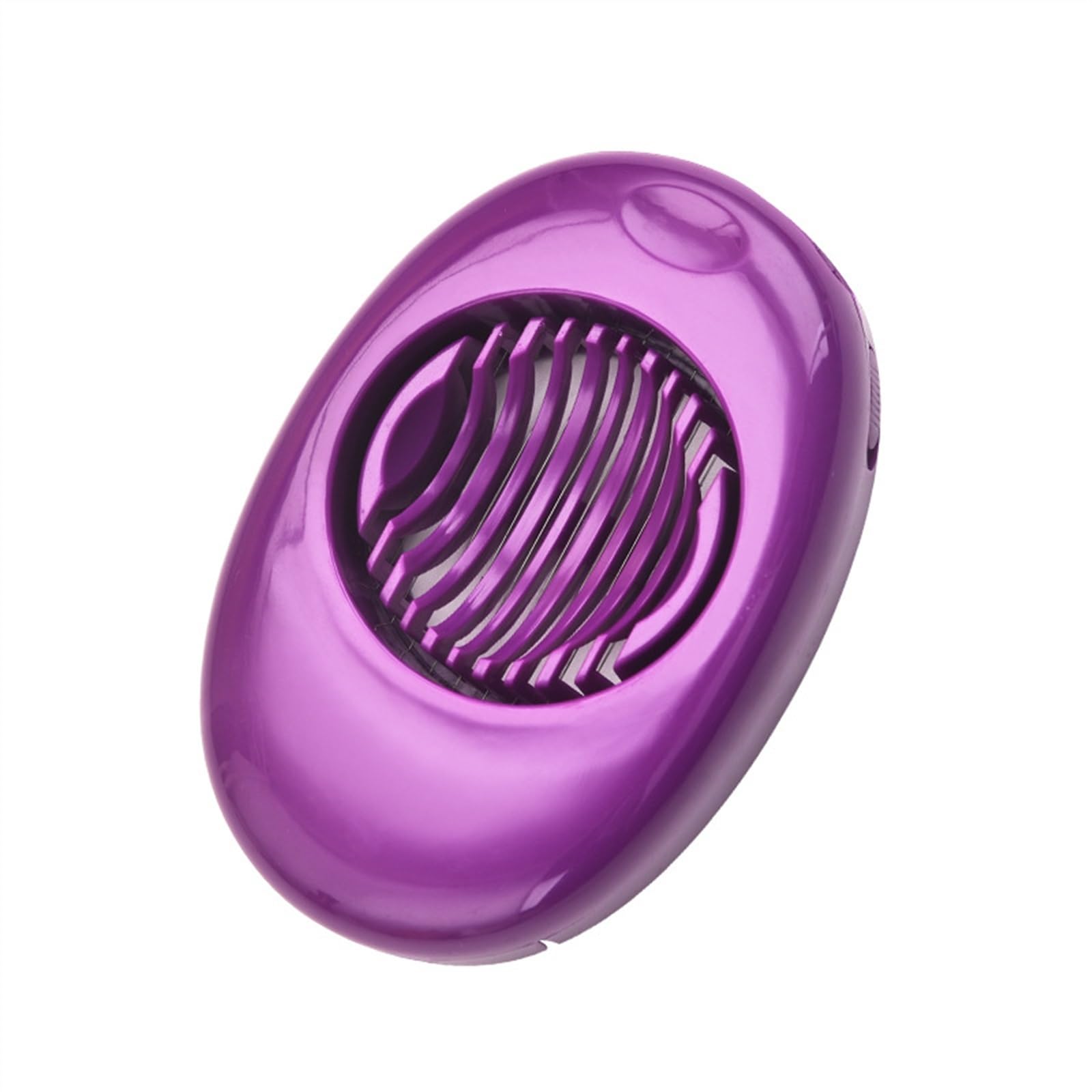 HAdLAm Egg Slicer, Kitchen Multi-Purpose Egg Cutter Tool, Skin Egg Slicer Petal Splitter, Plastic Egg Slicer for Hard Boiled Eggs (Color : Purple)