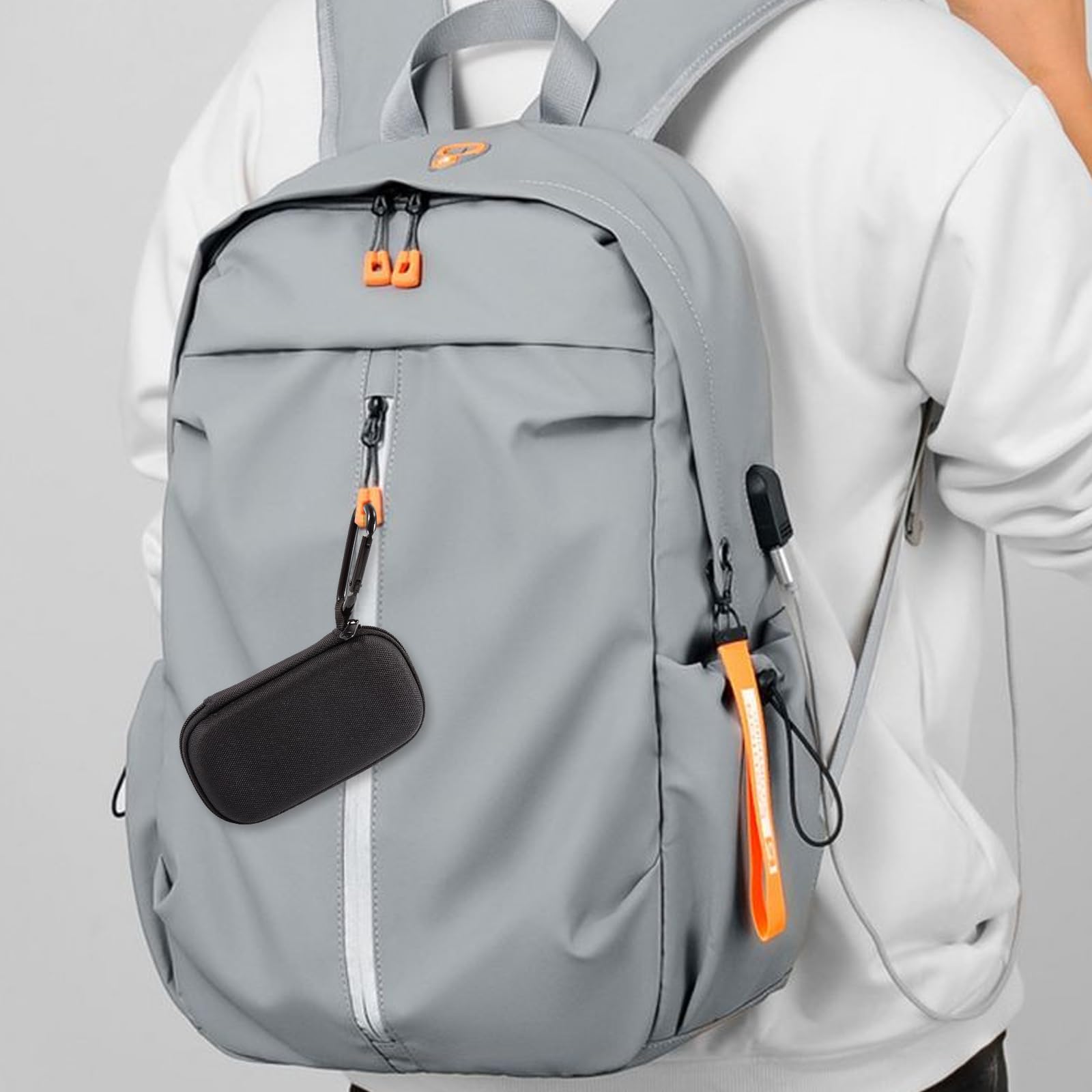 Tragetasche für Kardiamobile EKG-Monitor, Hartschalen-Schutzhülle für Kardiamobil 6L 5L, Reise-Herzmonitor, EKG-Schutz, Herzfrequenz-Monitor-Halterung, Schwarz