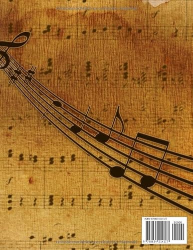 Notenheft: Notenheft,notenblatt leer,notenheft blanko,Dickes Notenbuch - 100 Seiten - hohe Qualität