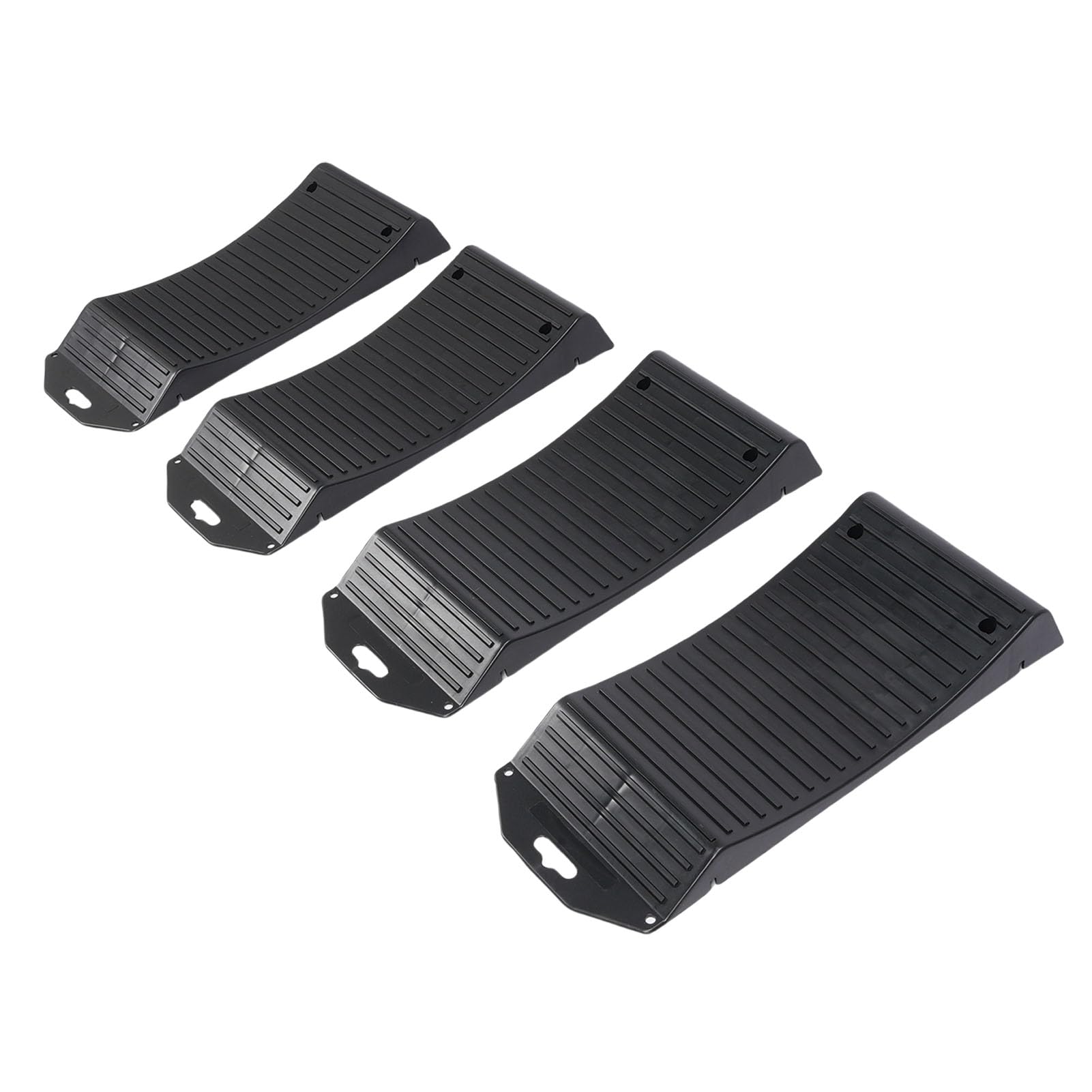 Dpofirs Ensemble de Rampes de Roues pour Pneus de Voiture, Rampe de Rangement pour Véhicules Robustes, 4 Pièces pour Voitures de Sport de Luxe, en Polypropylène Antidérapant