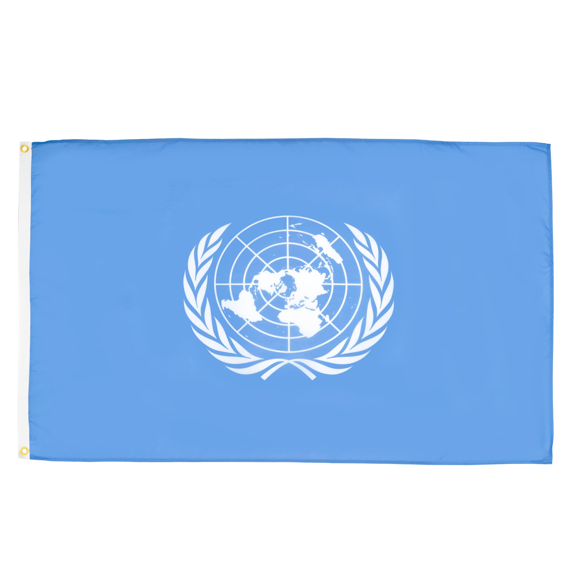 AZ FLAG Bandiera ONU 150x90cm - Bandiera Organizzazione delle Nazioni Unite 90 x 150 cm
