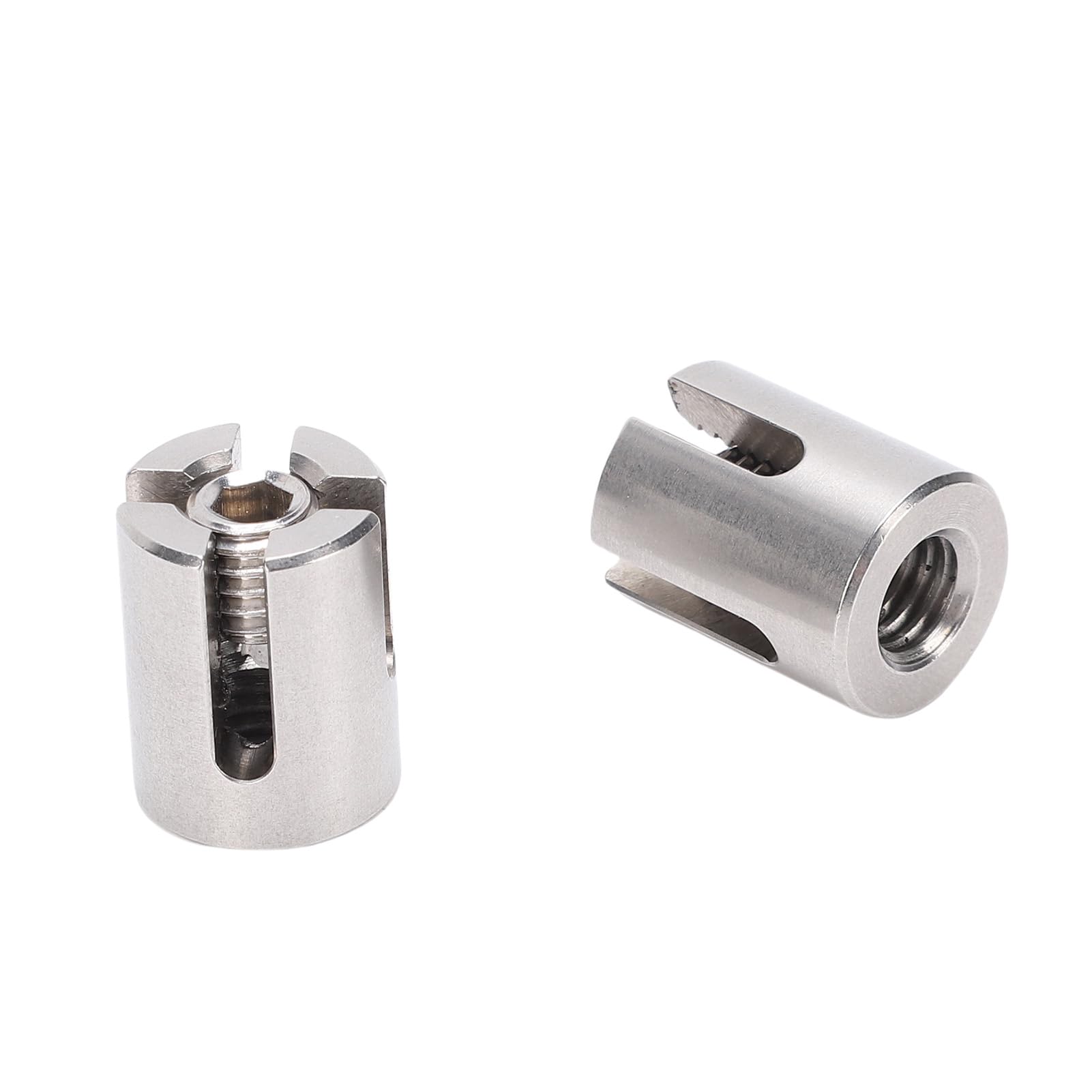 20 abrazaderas de cable cruzadas de acero inoxidable T316 de alta resistencia para cables de alambre de 3 mm, 1/8 pulgadas, accesorios para varillas, no necesita taladro, c