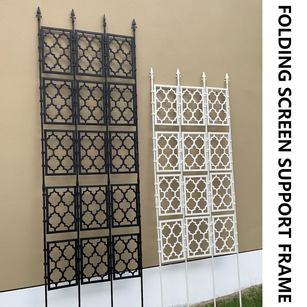 Enrejado De JardíN De Metal, Rejilla De Acero Recubierta De PláStico para Exteriores, Soporte Vertical Plegable para Plantas Trepadoras, para Pared De Patio,Verde,85 * 190cm