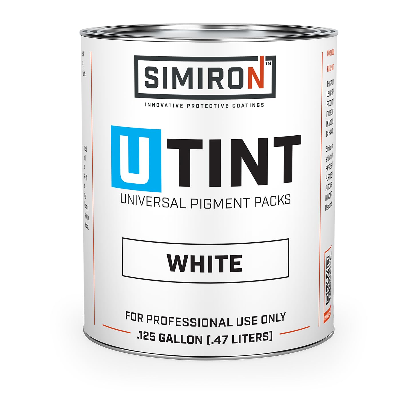 SIMIRON U-TINT 16oz Universal Pigment Packs - Add to Epoxy Resin, Epoxy Primer, Moisture Vapor Barrier, Polyaspartic, Polyurea - Professional Grade,