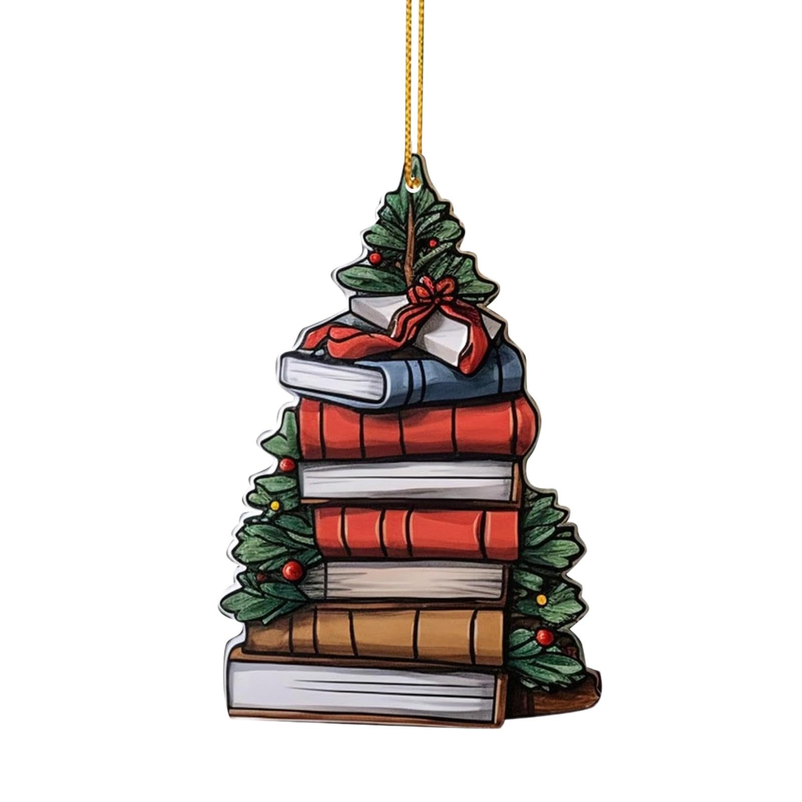Amazon.co.jp: 2D ブックオーナメント - クリスマスツリーブック