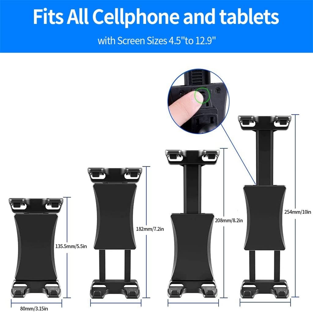 Cup Holder Tablet Mount Phone Holder 2-in-1 for Car Truck Tablet Mount Adjustable Neck Extended Holder