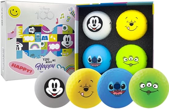 Volvik Vivid Holiday Disney Golf Ball Gift Sets 4 Pack