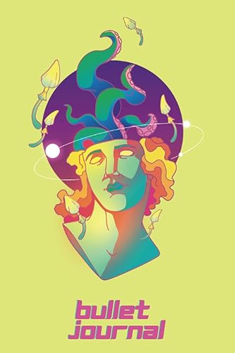 Bullet Journal Psychedelic Dot Notebook for Planning, Art, Reflection, and Lists, 6x9 200 Pages