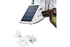 Weatherproof Gutter Mount for Ring Solar Panel- Wall Mount Bracket Outdoor Mount...
