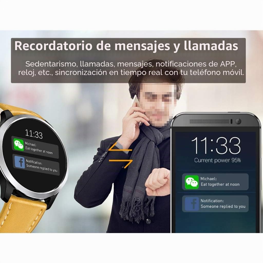 PPG + ECG Smart Watch Rastreador de Fitness, Monitor de Ritmo cardíaco Seguimiento de la presión de la presión Arterial, Contador de podómetro a Prueba de Agua for Android iOS, Mujeres Mujeres