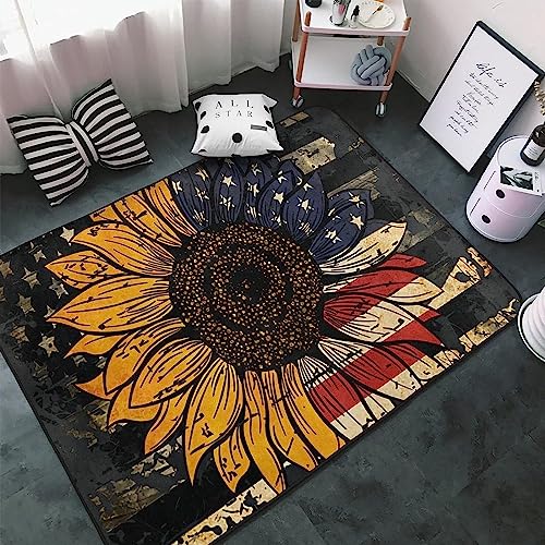 Küche Teppichboden Soft 3D Rustikale Amerikanische Flagge Bedruckte Matten Polyester...