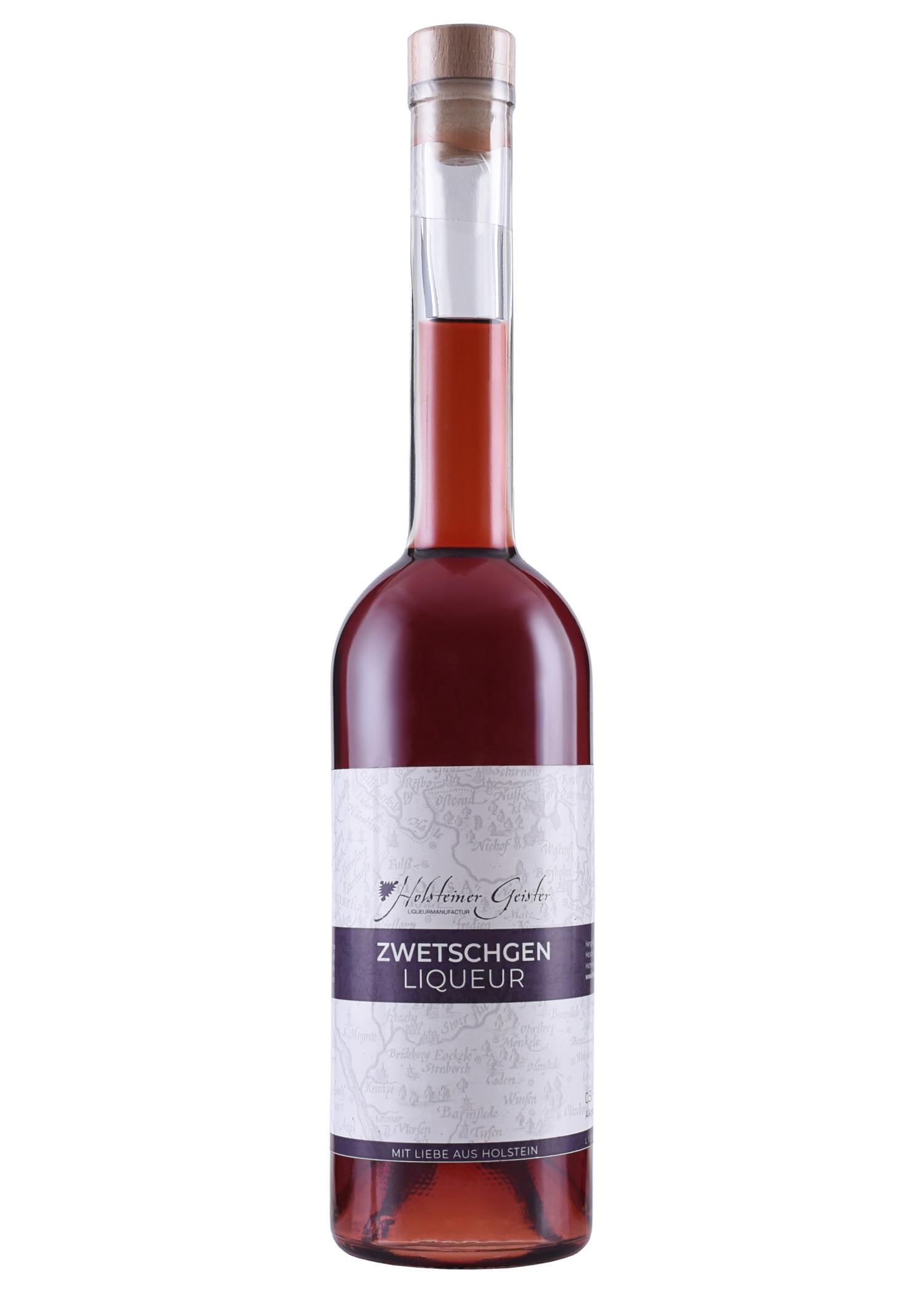 Holsteiner Geister Zwetschgen Likör 500ml | 25% Vol. Alkohol | Natürliche Zutaten | Made in Germany