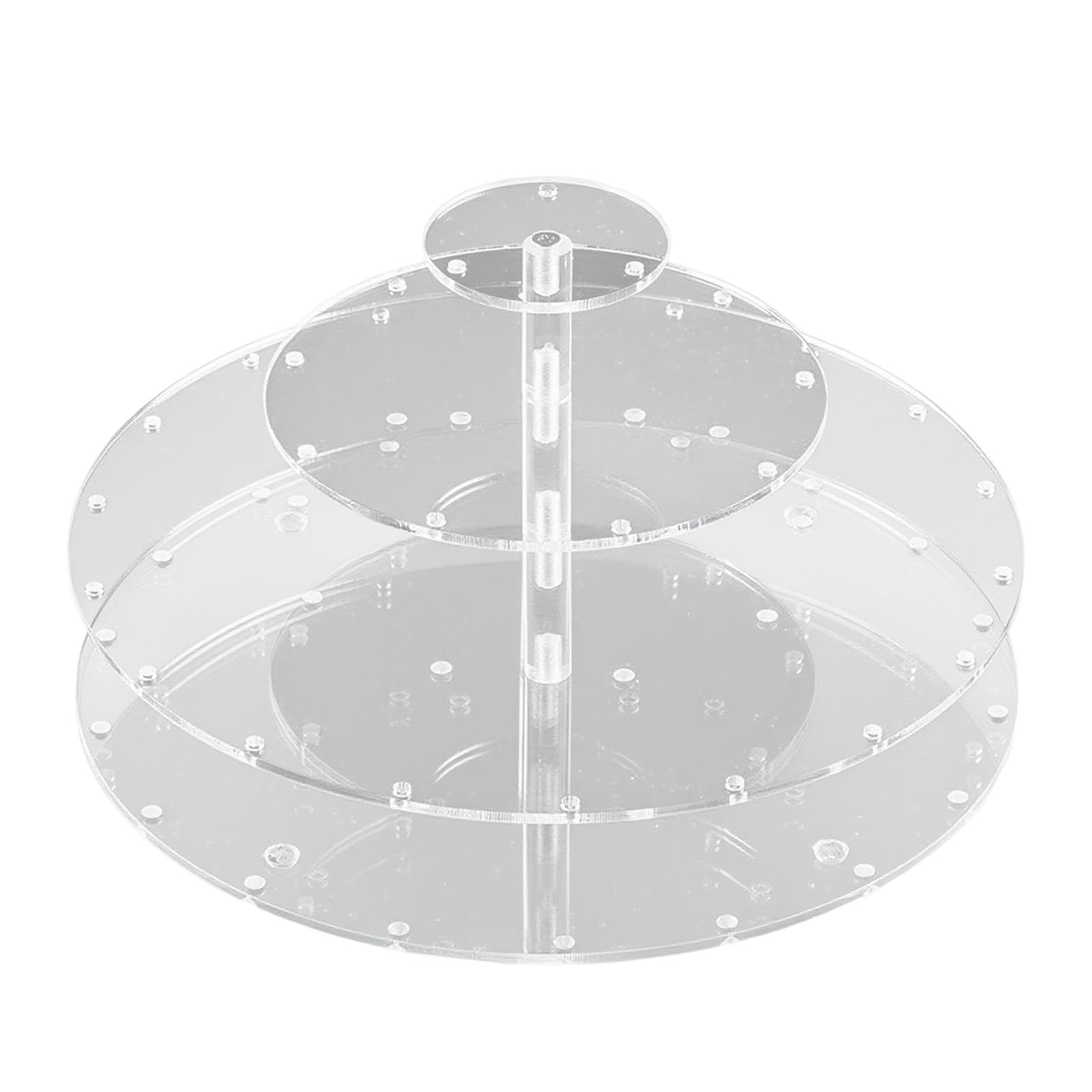 Sturdy Round Dessert Display Stand 31 Holes 4 Tiered Acrylic Holder for Candy Chocolate Cake Lollipop Wedding Cake Lollipop Holder