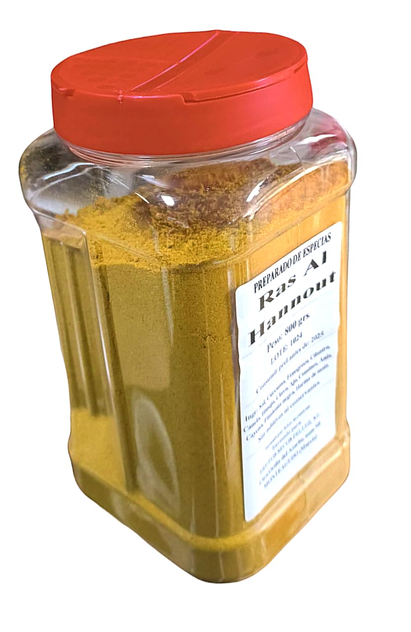 Ras Al Hannout 800 gr - Mezcla de especias gourmet, auténtico sabor marroquí - Pelluz