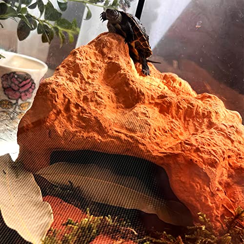 Flushbay Reptile & Amphibian Habitat Hideouts Cave House Natural Clay Large Reptile Hiding Terrarium Decorations For Bearded Dragon Lizards Geckos Leopard Chameleons Frogs Turtles Snakes #TOP4