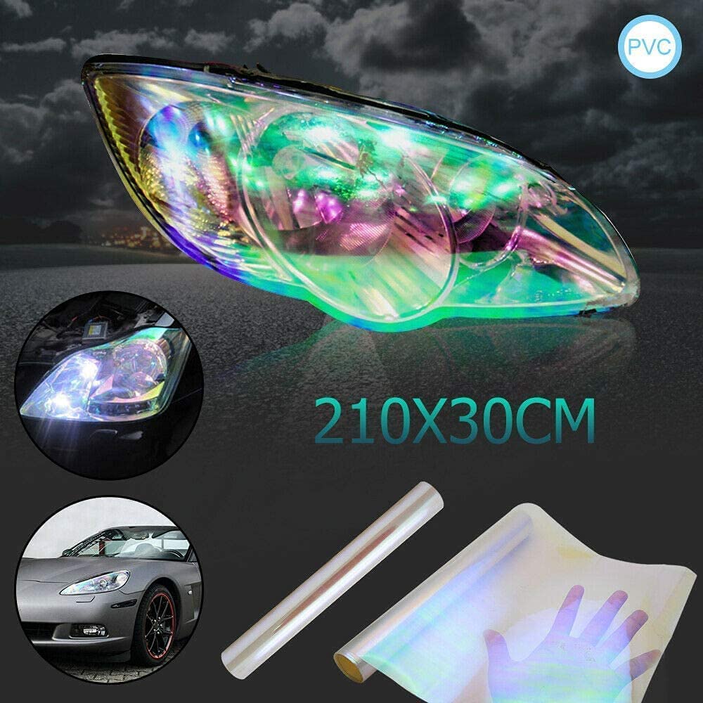 Film Protection Phares Et Feux Transparent Extensible Vinyle – 30x100 Cm – Anti-Gravier, Insectes & Rayures – Facile à Poser