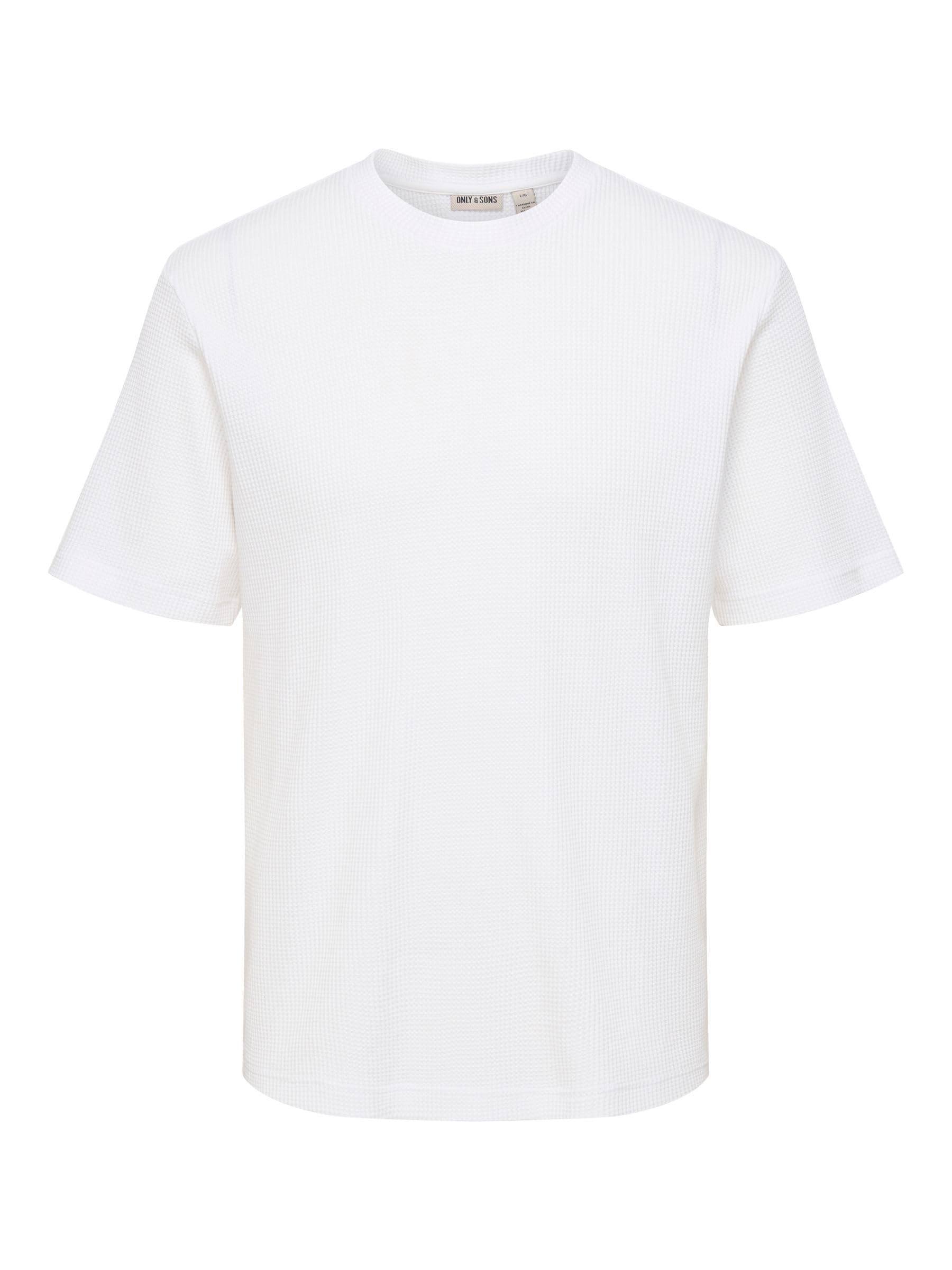 ONLY & SONS Onstobie Reg SS Tee, Bright White, M