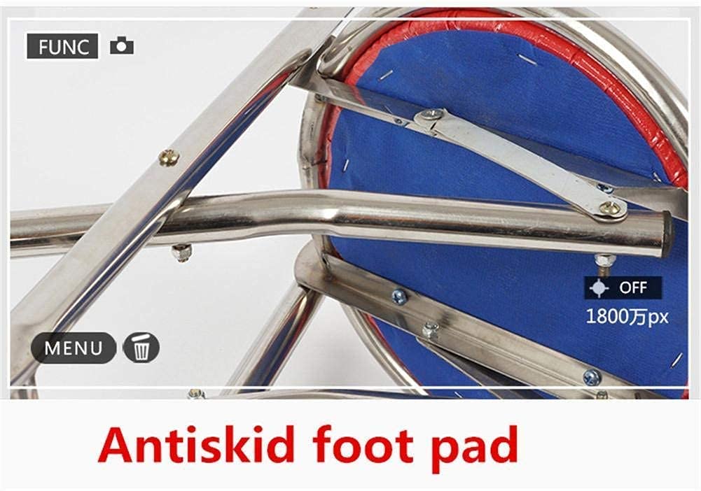 Muletas para Adultos Silla Plegable Taburete con Bastón Ajustable con Muletas y Asiento Regulable en Altura Acero Inoxidable Antideslizante con Base Pequeña de 4 Patas Todo está Bien