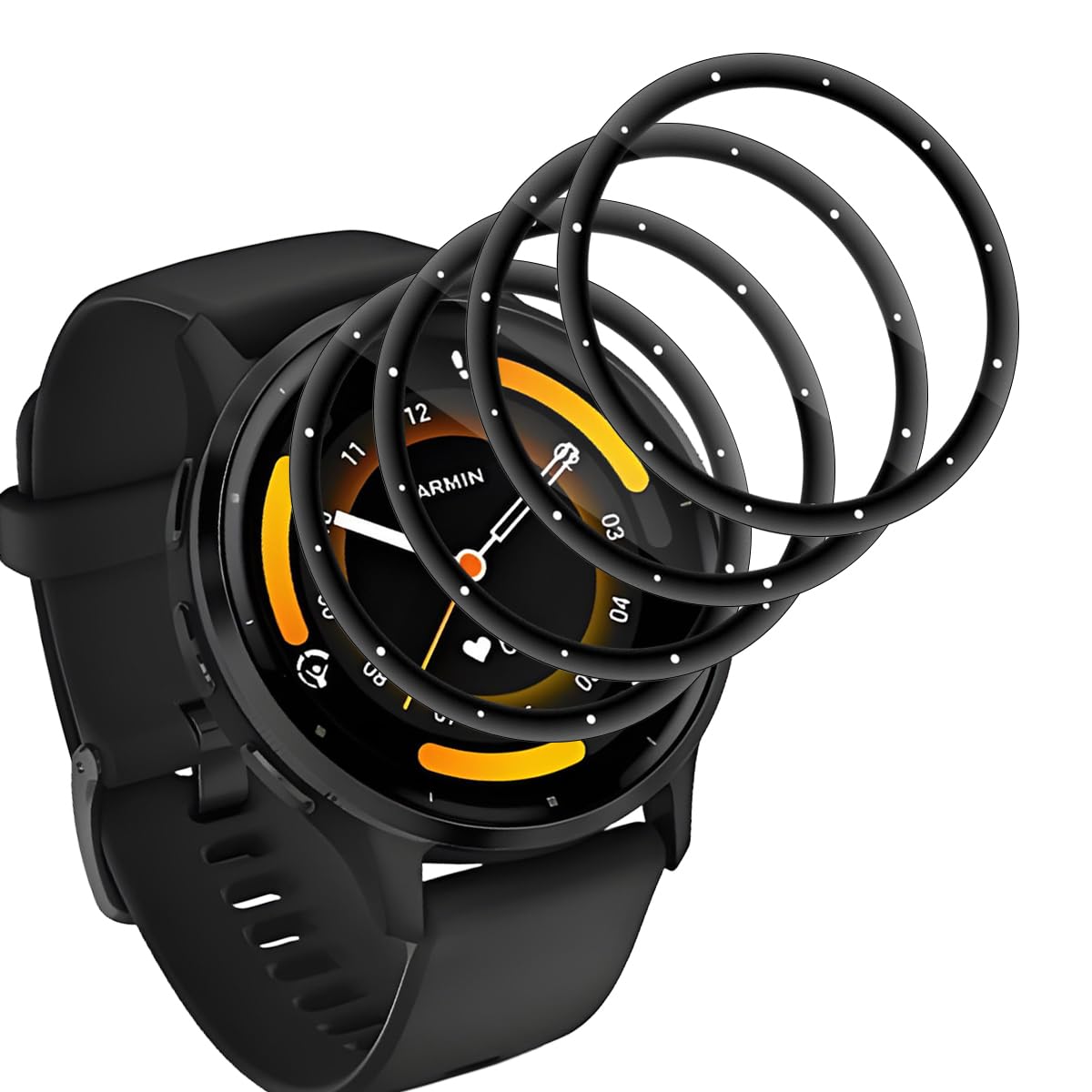 Rnnmeeko Displaybeschermfolie voor Garmin Lily 2, gehard glas, 3 stuks, HD, transparant, TPU-folie, voor Garmin Lily 2 3D, flexibel, krasbestendig, displaybeschermfolie