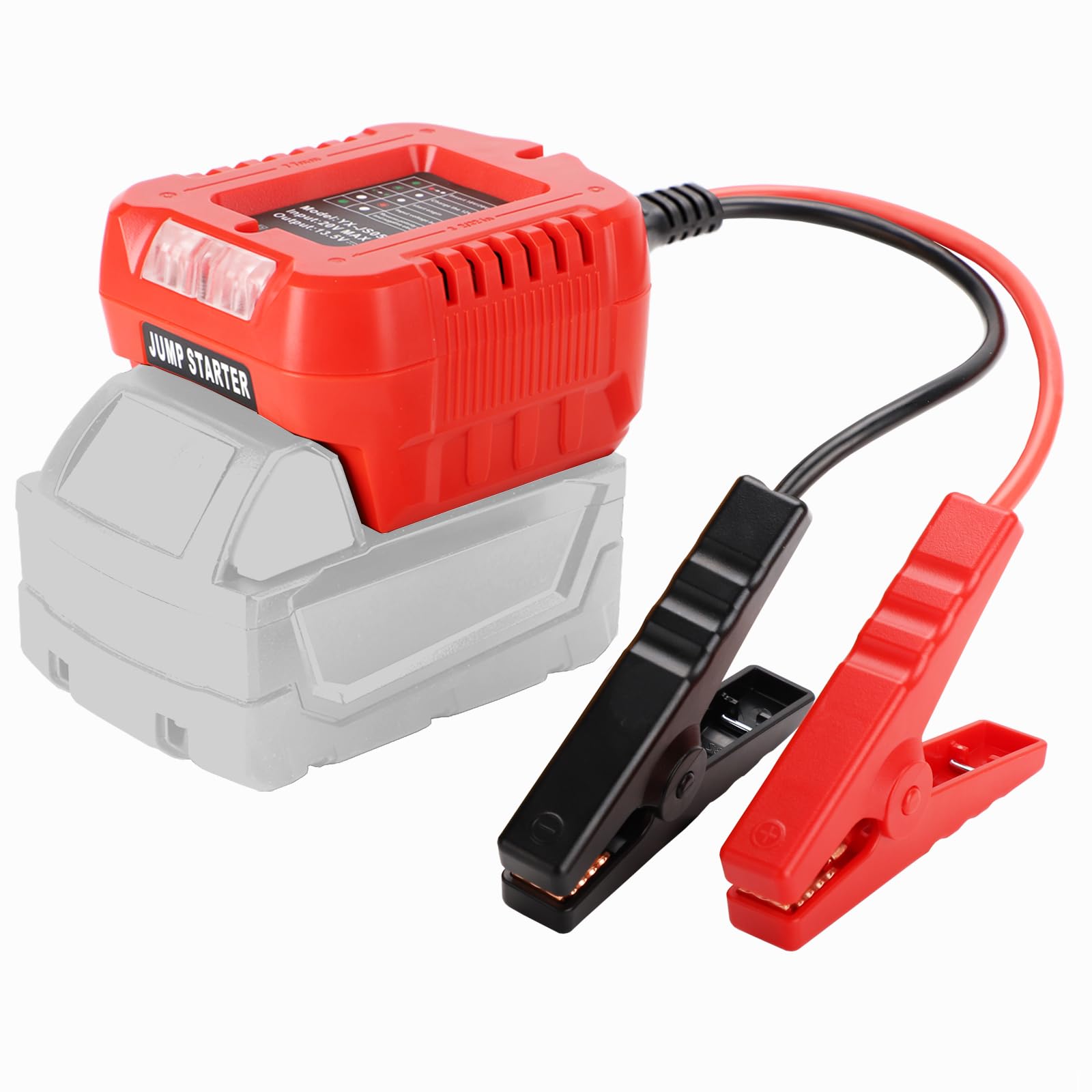 Jump Starter Compatible with Milwaukee 18V Batteries - Portable 11AWG 1 2FT Jumper Cable Kit Car Jump Starter