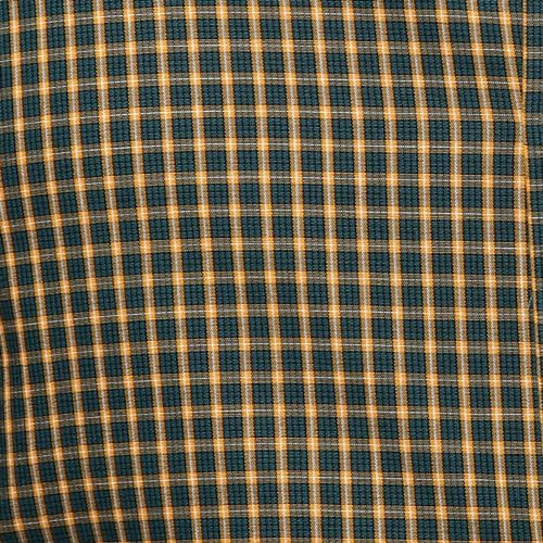 Image of Park Avenue Men's Pure Cotton Checks Pattern Slim Fit Semi Cutaway Collar Full Sleeve Formal Shirt