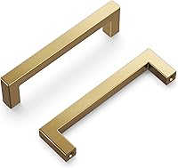 Vista 61 de Hickory Hardware - HH075326-BGB - Manija de la colección Skylight, 3 pulgadas de centro a centro, latón dorado cepillado.