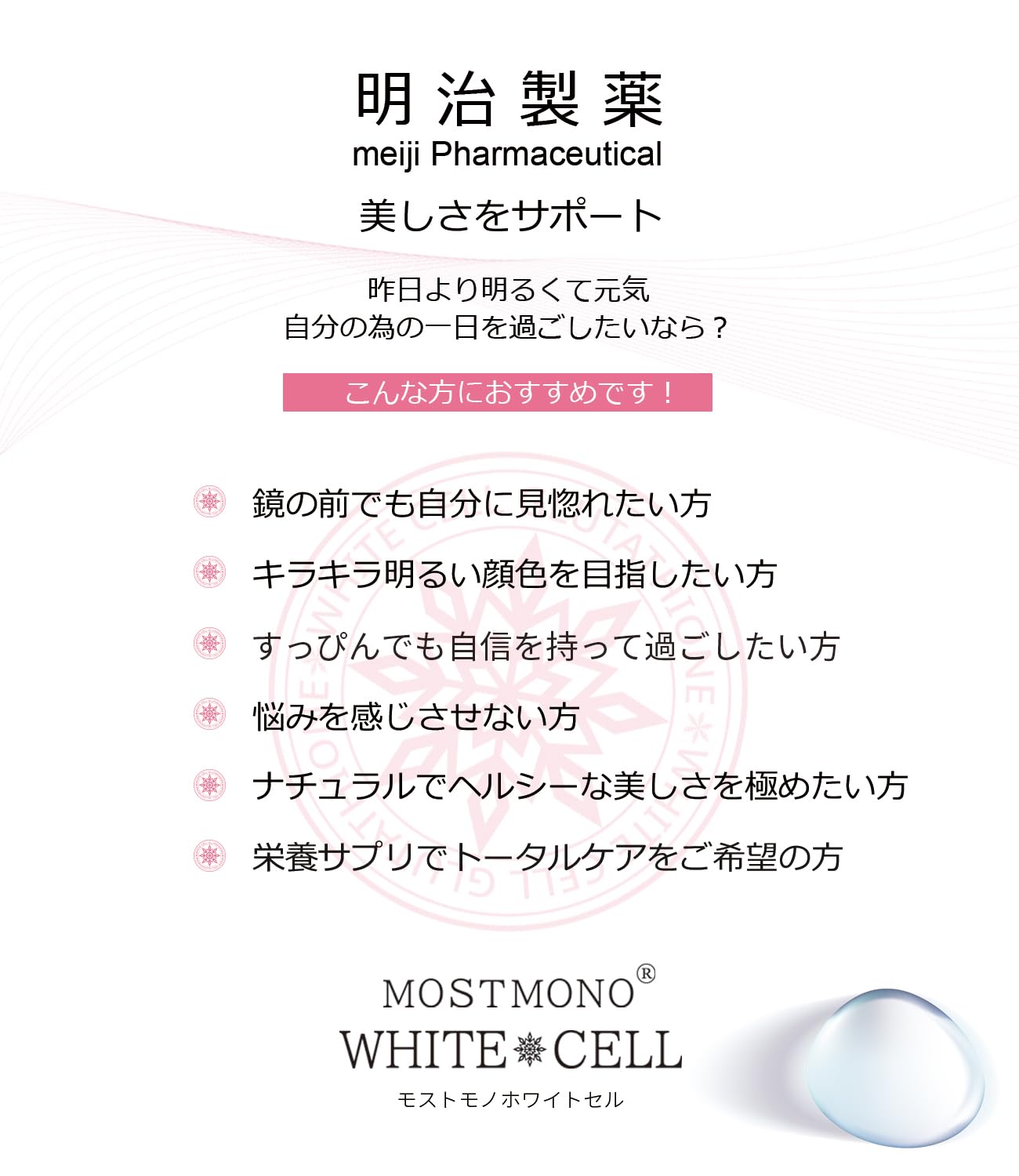 Amazon.co.jp: 明治製薬 ホワイトセル (製薬会社共同開発)美容サプリ