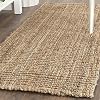 SAFAVIEH Natural Fiber Collection Runner Rug - 2' x 6', Natural Brown, Handmade Jute, Farmhouse Style, Chunky Textured Thick Pile (NF447A)