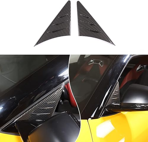 Compatible con Toyota Supra GR A90 A91 MK5 2019-2024 ABS retrovisor lateral de alerón adhesivo para alerón lateral, canaliza el aire del automóvil,