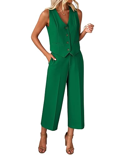luvamia Pant Suits for Women Dressy Casual 2 Piece Sets