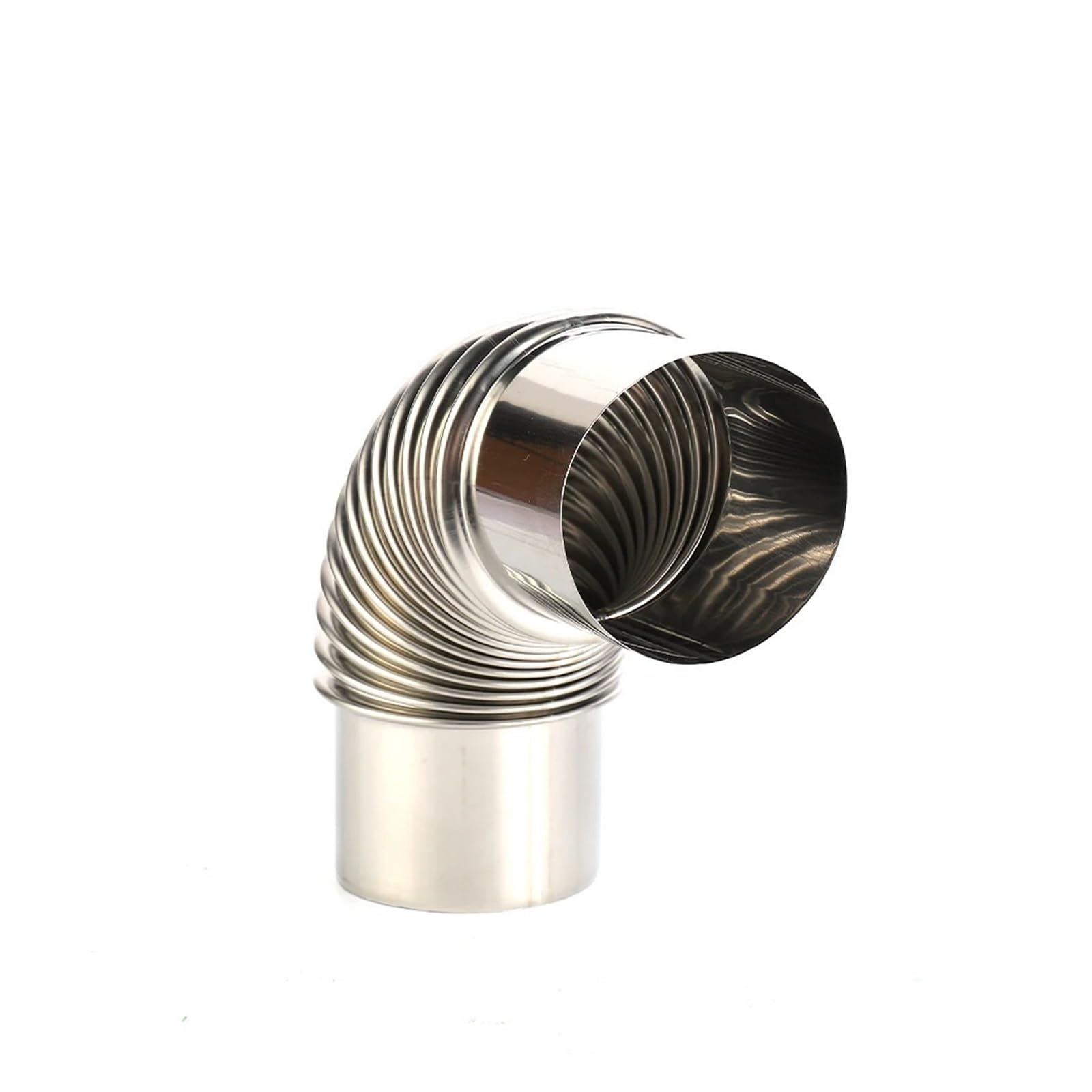 90-Grad-Ofenrohr, Edelstahl-Gewinde, 90-Grad-Bogen, Ofenrohr, Auspuffrohr, 60–80 mm | 80mm