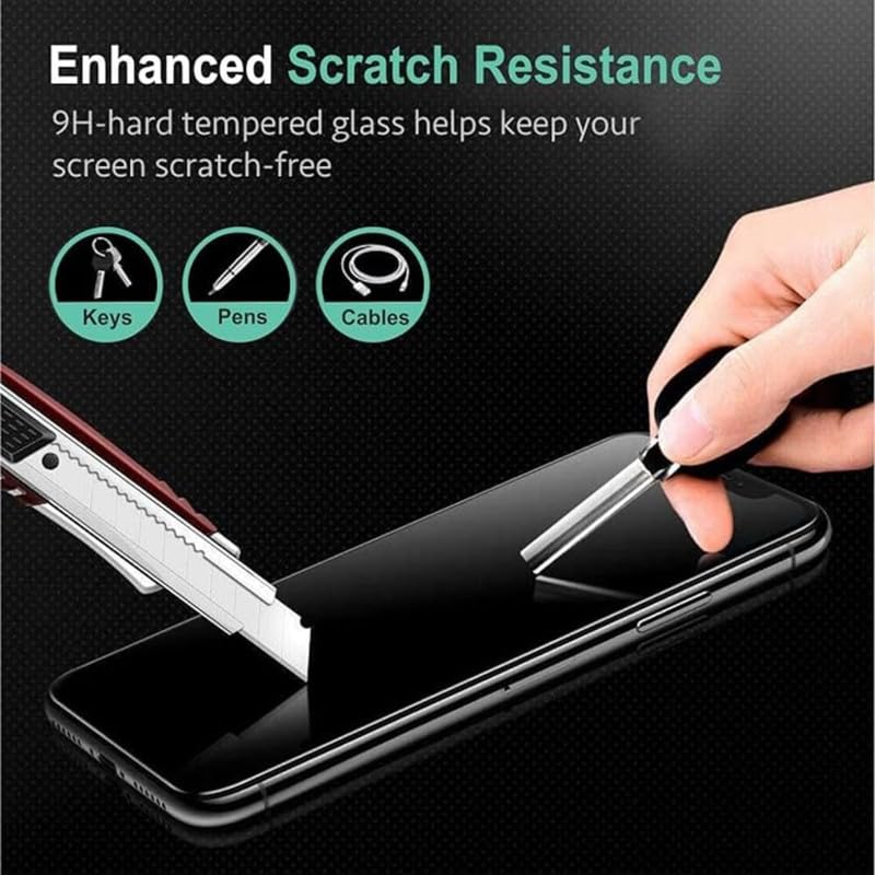 Image of Edge To Edge Screen Protector Tempered Glass For Iqoo Z9X 5G Cellphone With Easy Installation Kit