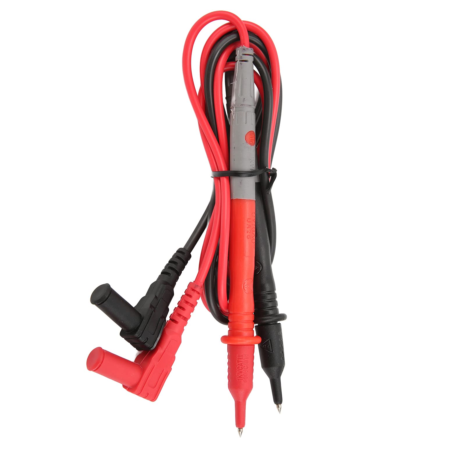 10er-Set Klemm-Multimeter-Messleitungen mit Schutzkappen, lange Sonden-Multimeter-Anschlussleitungen für den Außenbereich (UA026(20A/1KV))