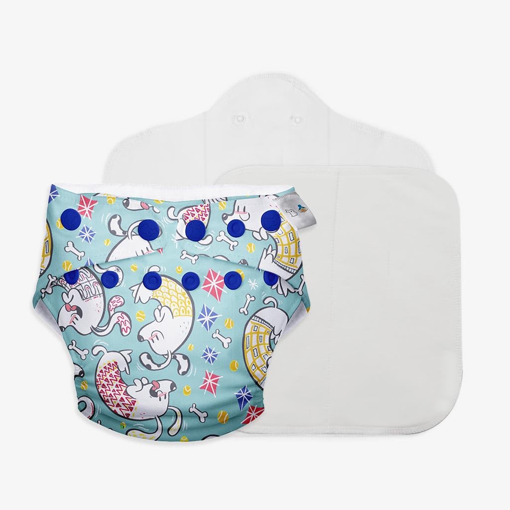 SuperBottoms UNO Freesize Cloth Diaper with Pad & Extra Booster (1 Waterproof Outer + 1 Organic Cotton Dry Feel Magic) Cloth diaper for babies 0 to 3 years | Washable & Reusable-image-16
