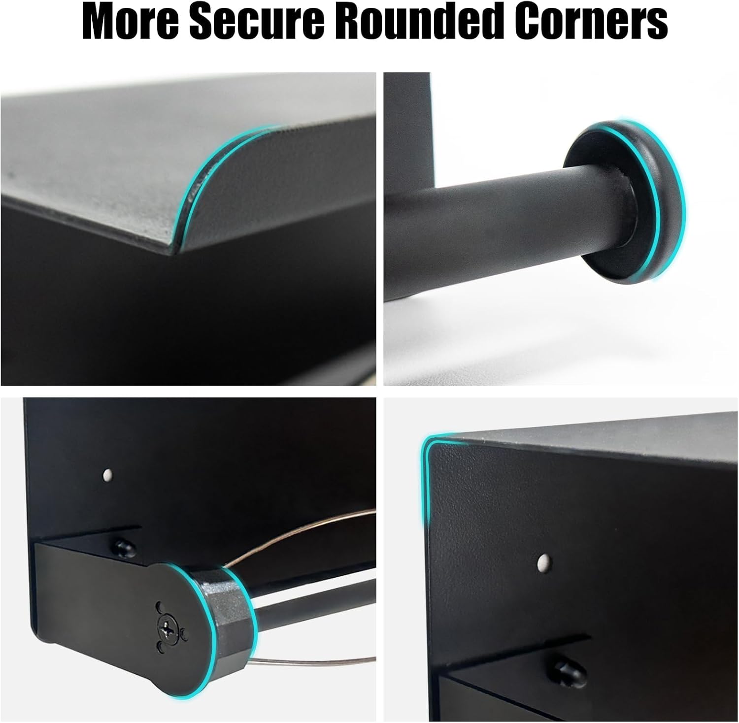 Image demonstrating the waterproof nature of the paper towel holder, with water droplets on its surface.