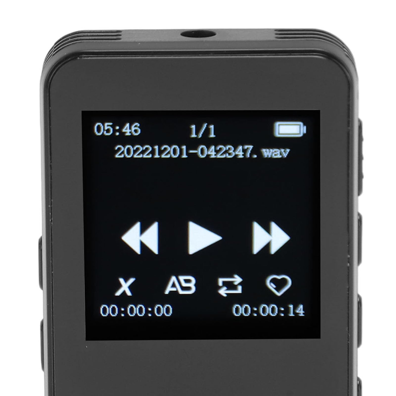 Registratore Vocale Digitale, Registratore per Lettore MP3 con Clip da 1,33 Pollici per Riunioni per