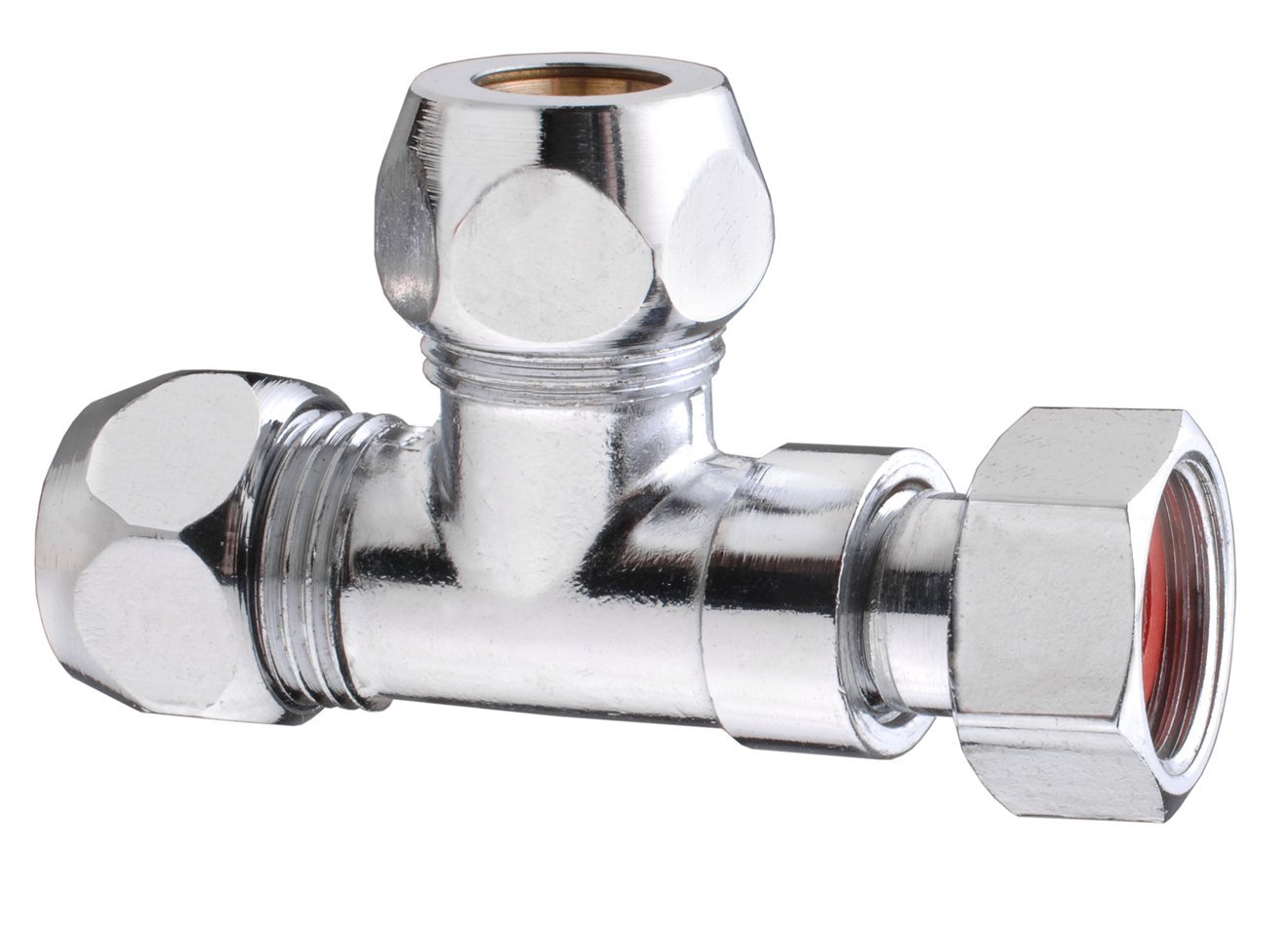 CORNAT TEC581850 T-Squeeze-Type Fitting Brass, Silver, Klein