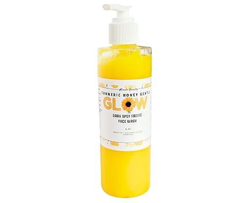 Daily Turmeric Glow Face Wash  Ayuda a mejorar el tono de la piel y limpiar la piel, adecuado para pieles sensibles, 8 onzas