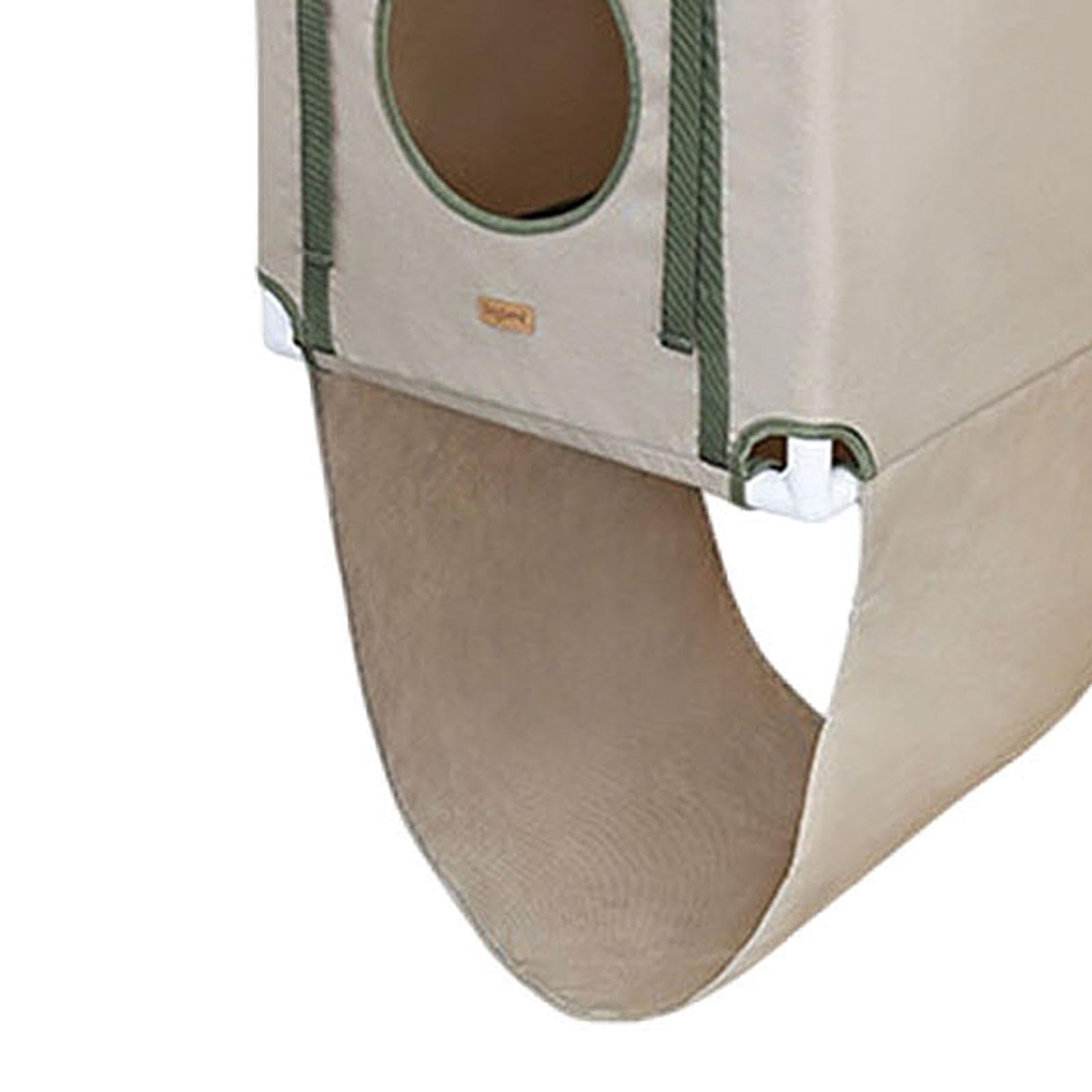 Hamac Suspendu pour Chat, Cachette, 2 Couches Respirantes, pour Se Reposer, Jouer, Faire de l'exercice, Sangle Réglable, Cachette